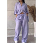 Women's Wide-leg Pants Lace-up Two-piece Suit