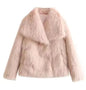 Winter Plush Thicken Lapel Coat