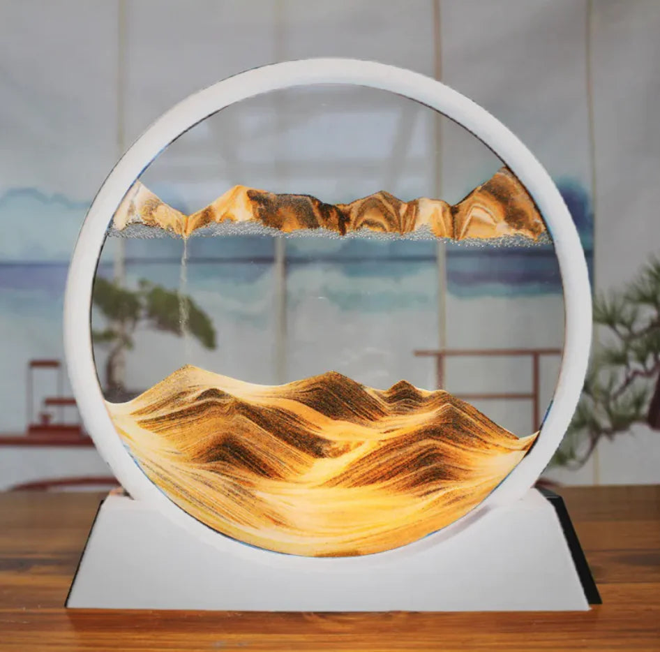 3D Quicksand Hourglass Art