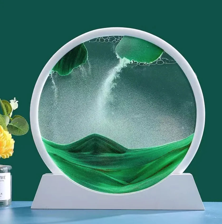 3D Quicksand Hourglass Art