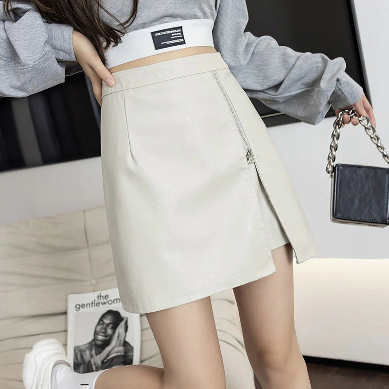 Women's Leather Mini Skirt