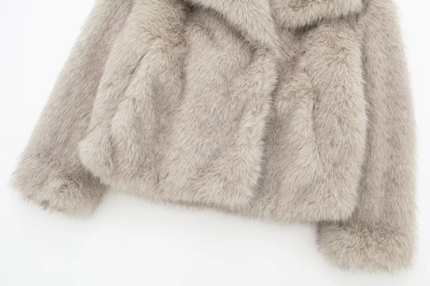 Winter Plush Thicken Lapel Coat